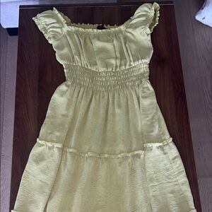 Forever 21 Green Ruched Sundress